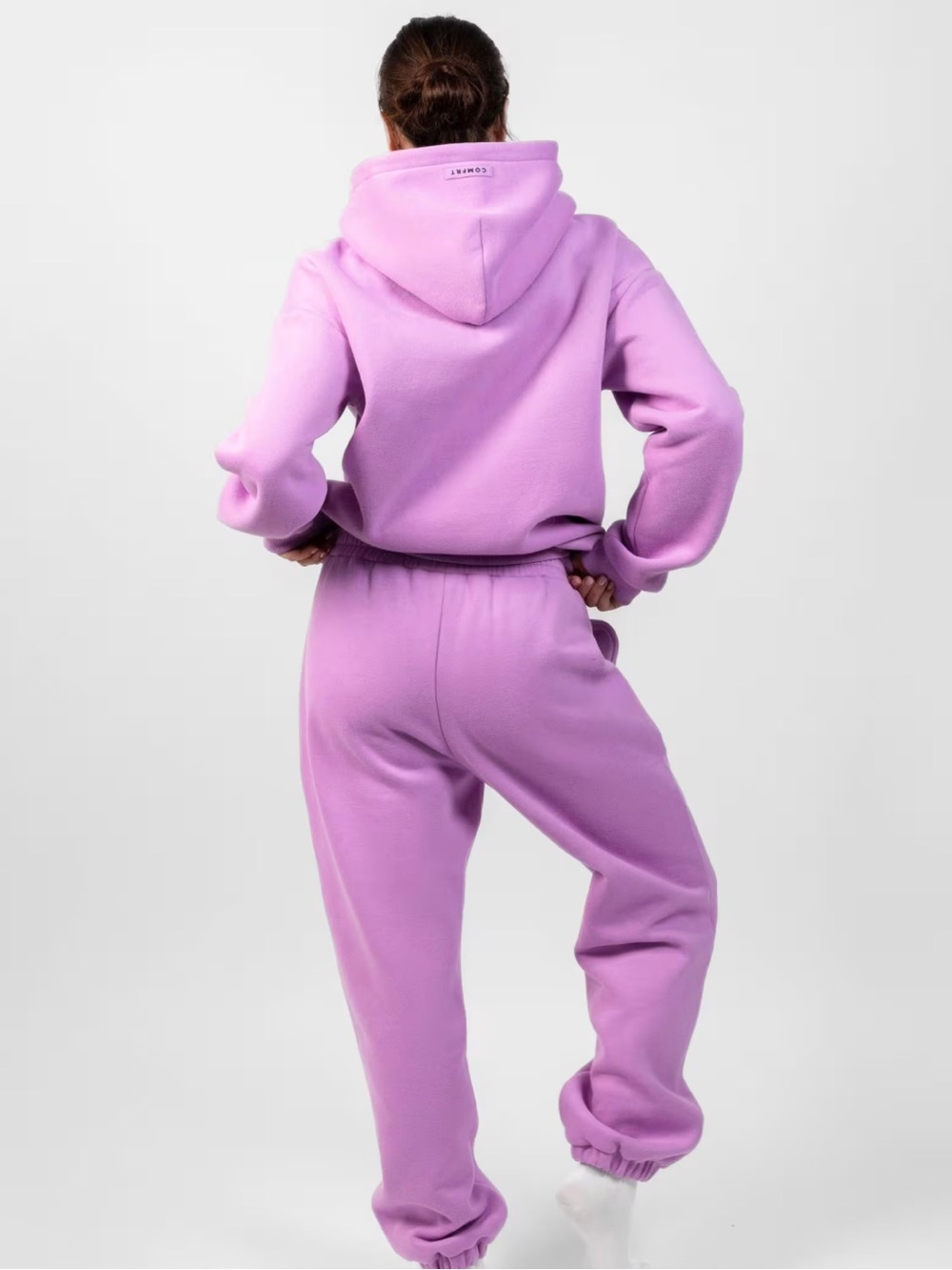 🆕 Comfrt - Pastel Lilac Fleece Sweatpants - Medium - Picture 4 of 7